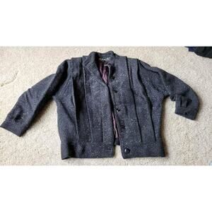 Vintage‎ Womens 100% Lined Wool Coat SIZE  9/10